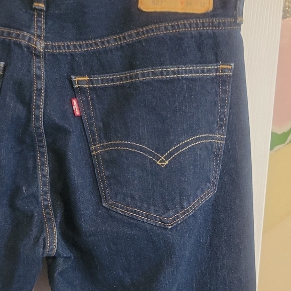 Levi's Mens blue Denim red tag bootcut Jeans sz 34/32 - Picture 3 of 6